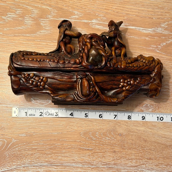 Unique Wood Incense Burner Gnomes Leprechauns - Picture 10 of 13